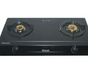 Bếp gas đôi RINNAI RV-7DOUBLE GLASS (L) - Hàng chính hãng