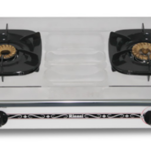 Bếp Đôi mặt inox Rinnai RV375(SW)N - HÀNG CHÍNH HÃNG